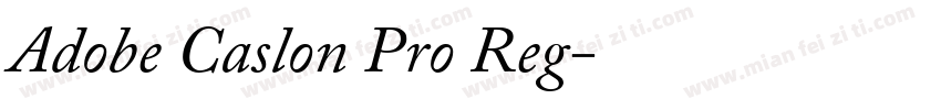 Adobe Caslon Pro Reg字体转换